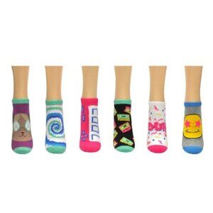 SOCK HOUSE‎ CO. Ladies 90's Remix 6 Pair Pack Lowcut Socks